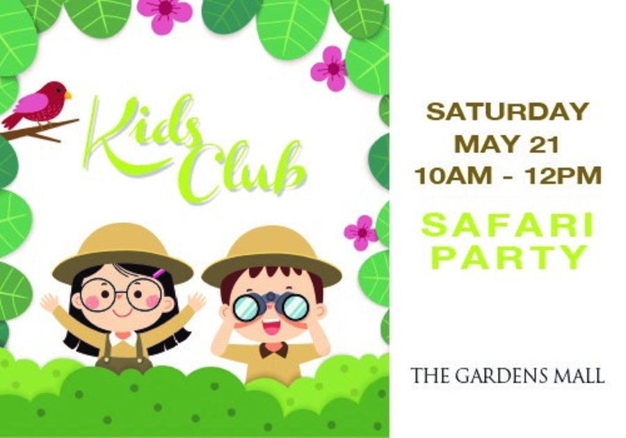 Safari Party with the Gardens Mall Kids Club