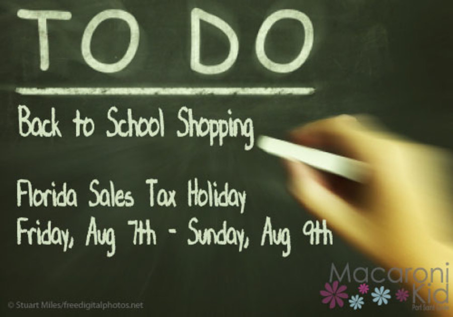 2020 To Do Back To School Sales Tax Holiday