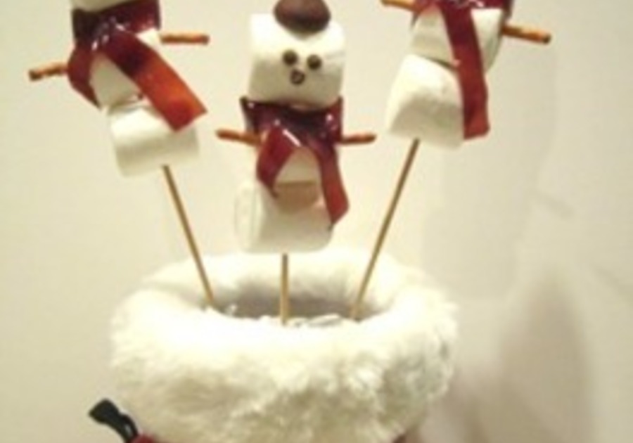 Snowman on a Stick