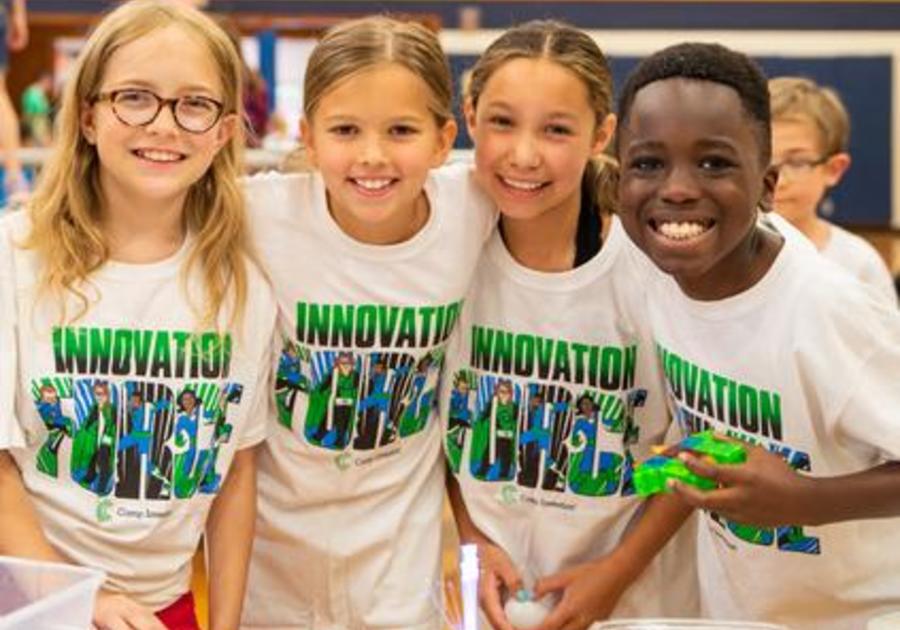 Kids at Camp Invention