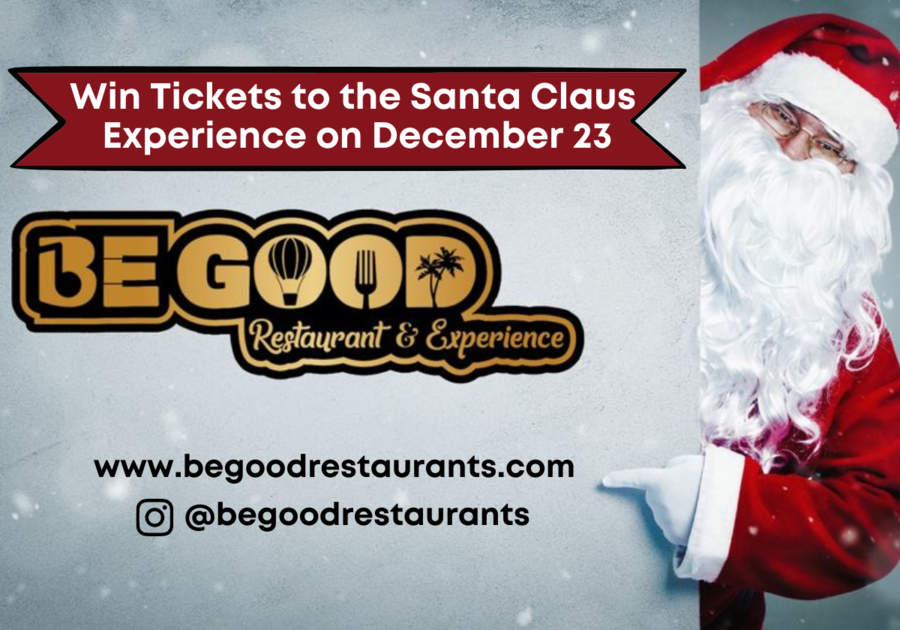 At Be Good Restaurant and Experience in Old Town Temecula You Can Get Your Much Needed Break from Life's Challenges! Enjoy Food, Drinks, Fun Activities, Comedy & Magic Shows and More christmas santa