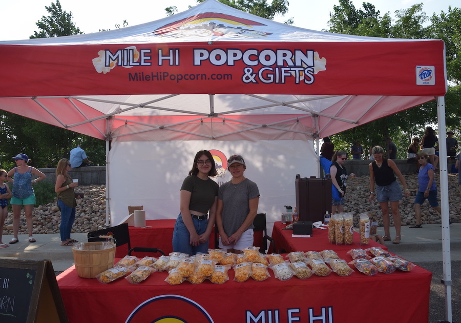 Mile Hi Popcorn vendor booth