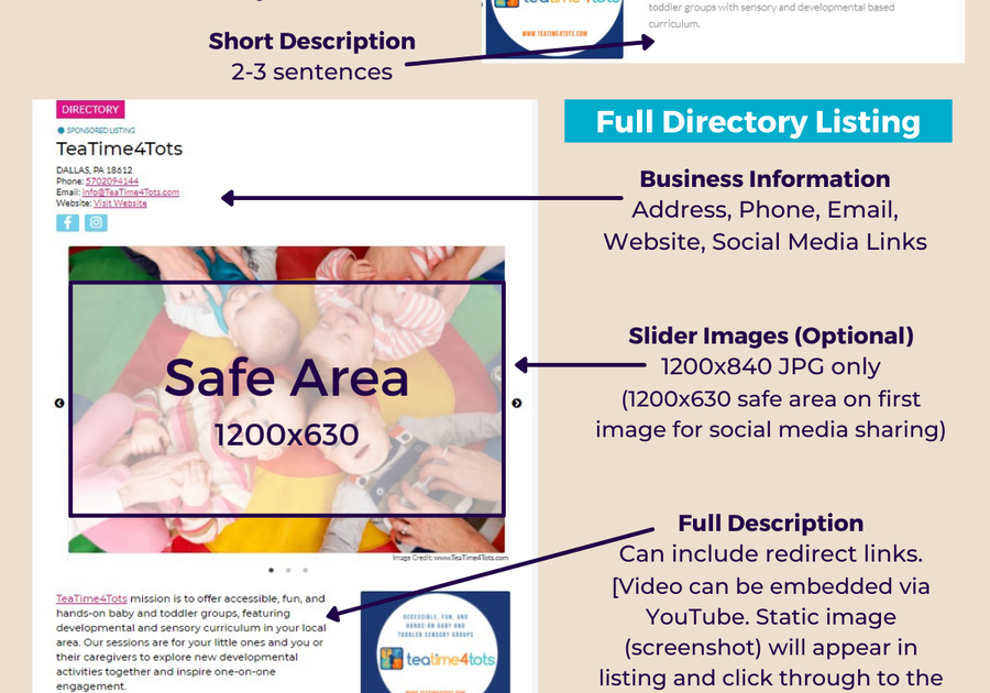 Business Directory Specifications