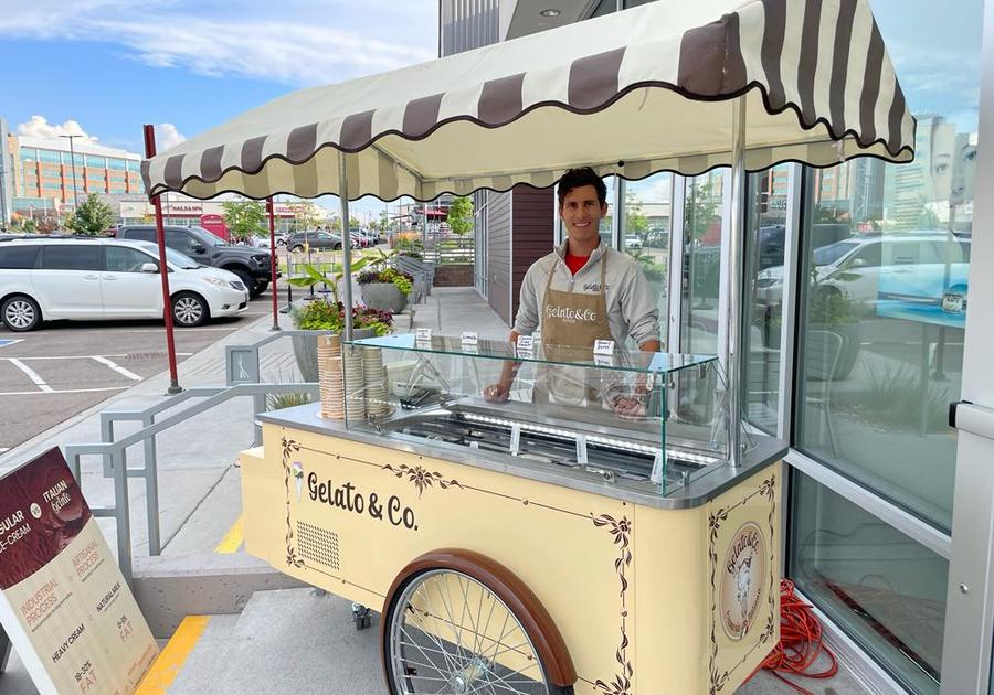 Gelato and Co ice cream cart