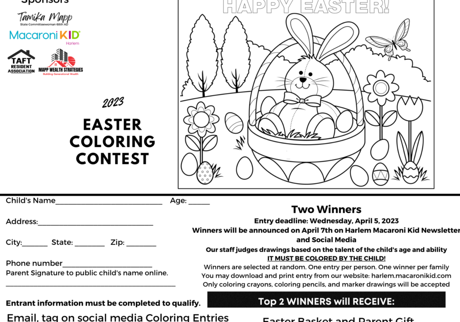 Easter coloring page to color