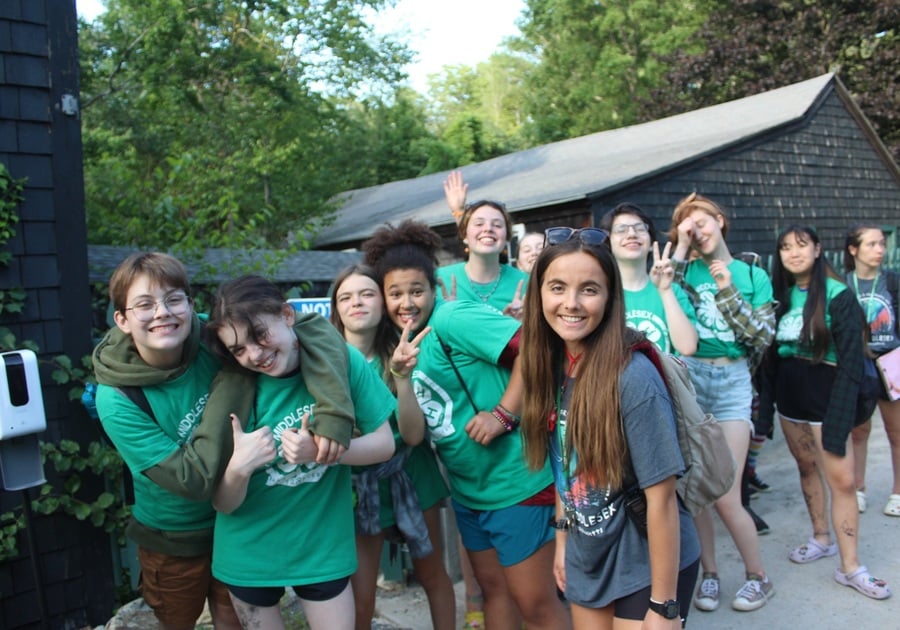 Teen girls at camp