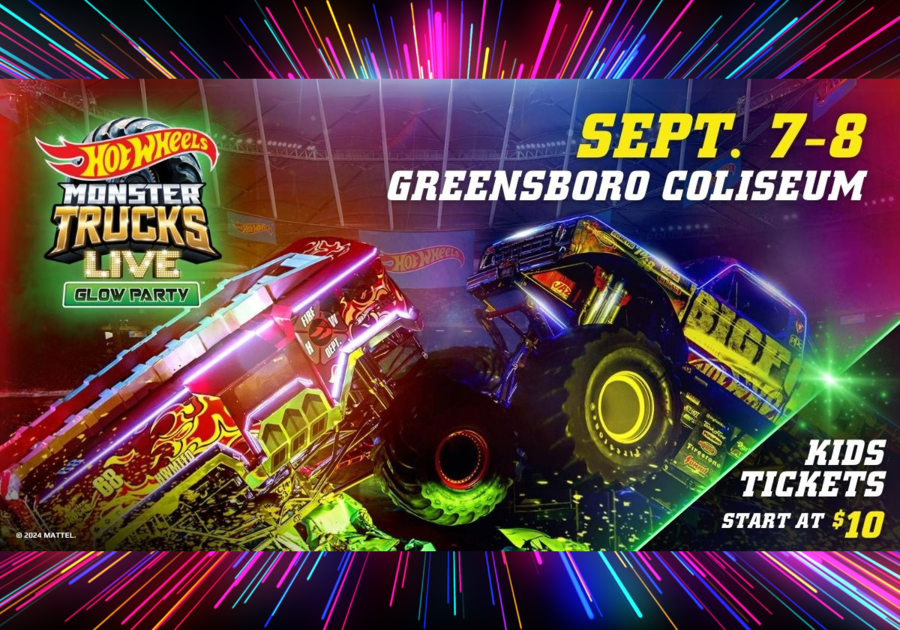 Hot Wheels Monster Trucks Live Glow Party at the Greensboro Coliseum