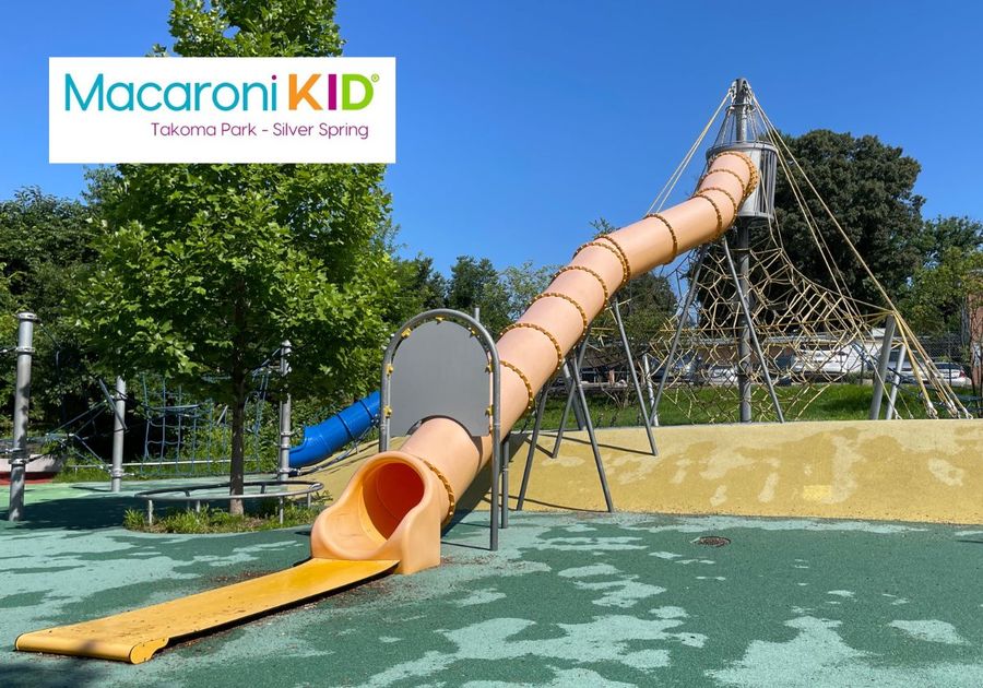 Photo of long tube slide at Kemp Mill Urban Park