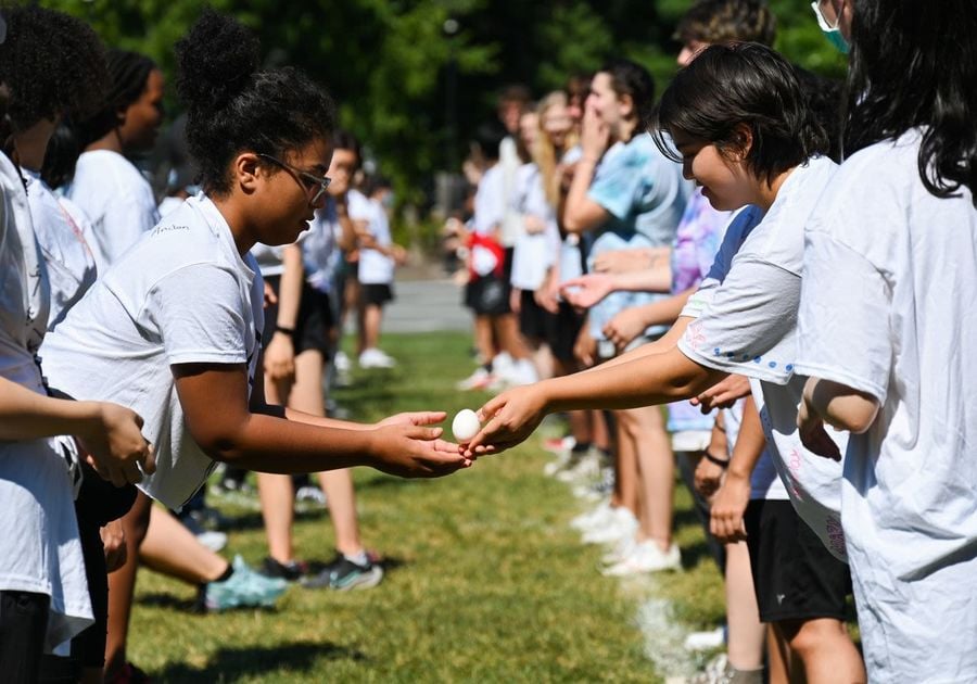 Campers playing games