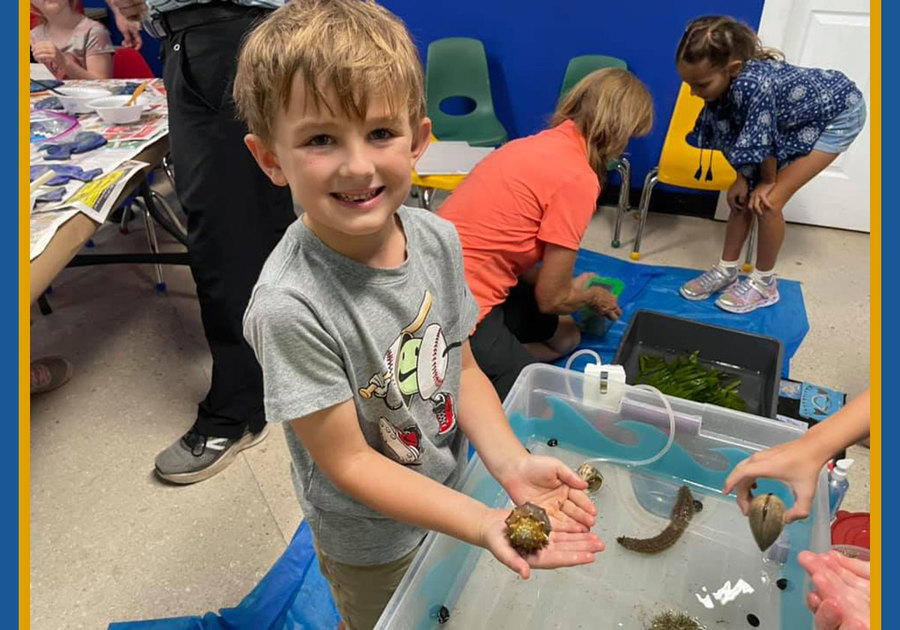 Boy having fun at The Children's Museum's Summer Camp Experience