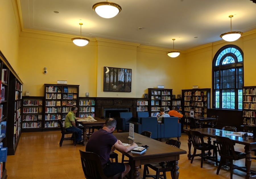 Reading room at the Northeast Library