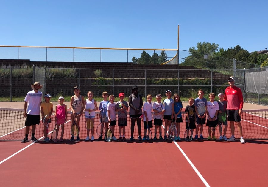 group photo from Castle Rock Tennis