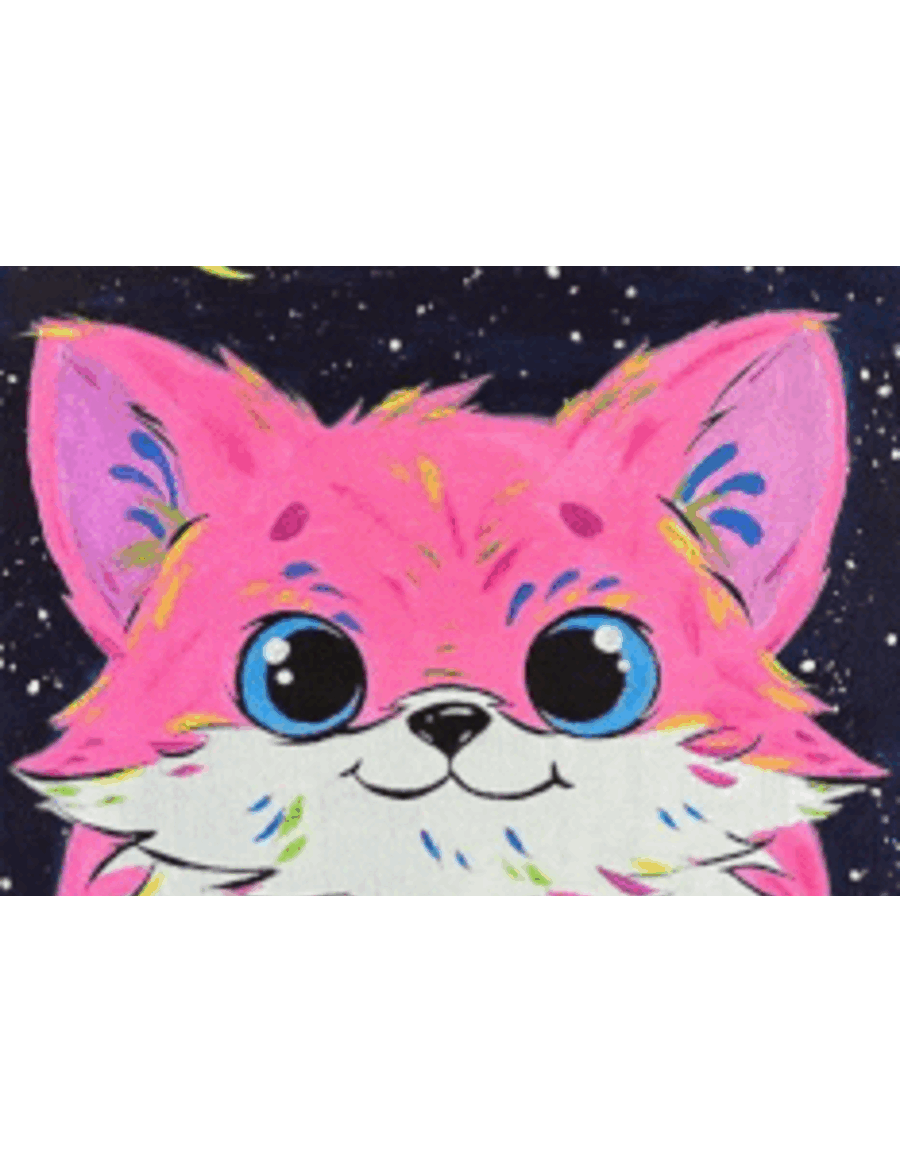 painting of a cat