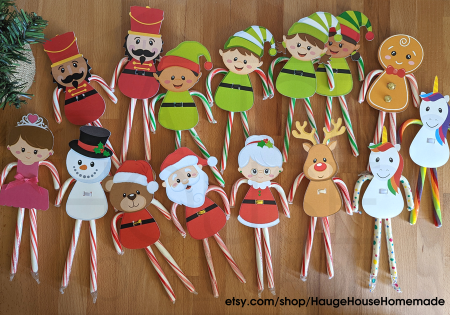 Candy Cane Characters by Sarah Hauge
