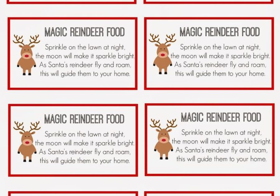 Magic Reindeer Food- Recipe and Printable Poem  Magic reindeer food,  Reindeer food, Christmas traditions