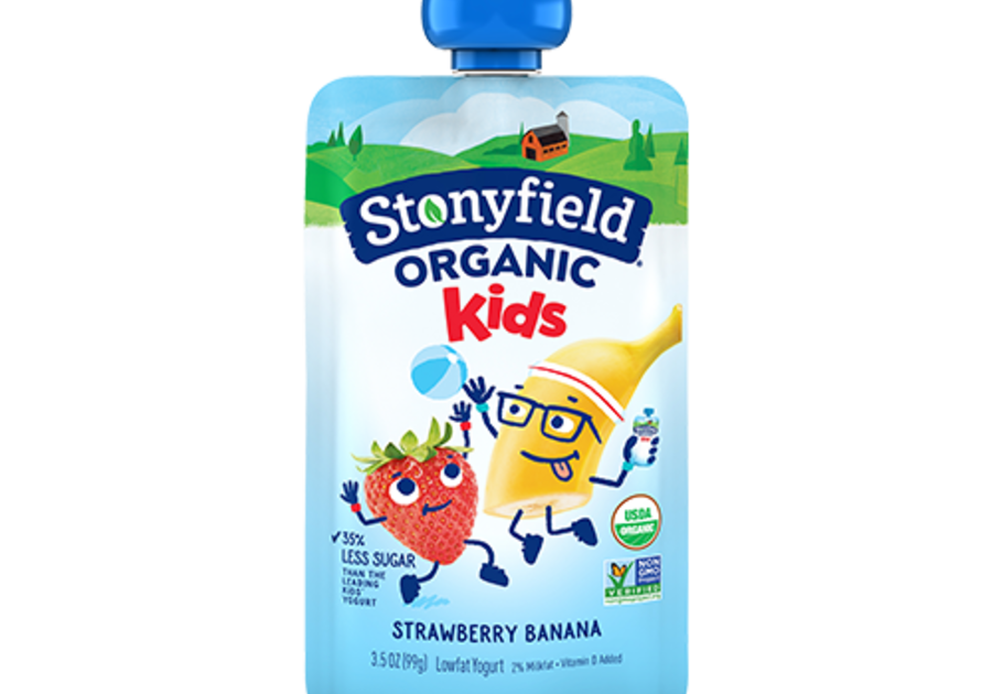 stonyfield organic kids yogurt pouches GMO free