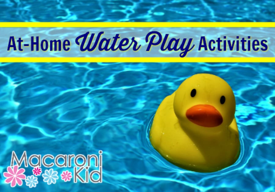 Ideas for At-home water play fun