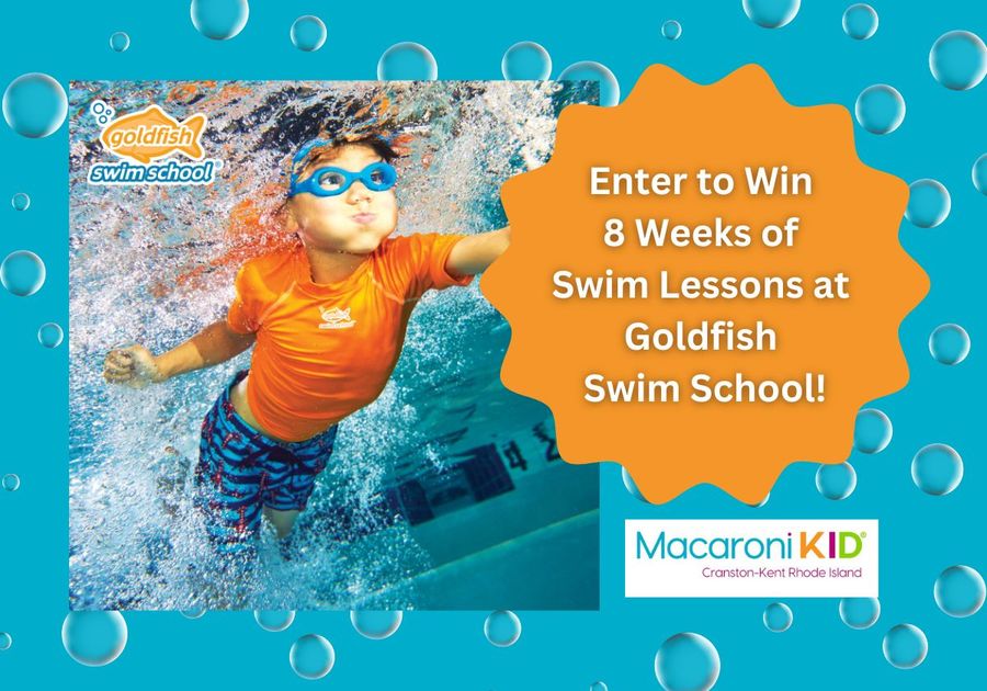 Goldfish Swim School child swimming underwater