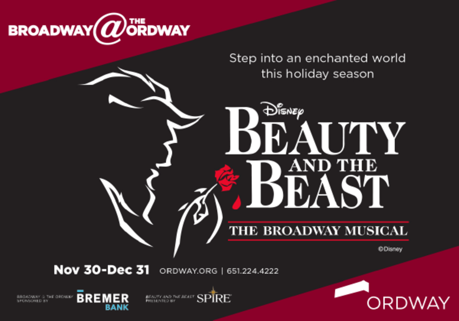 Disney's Beauty and the Beast is at the Ordway Now -Dec. 31