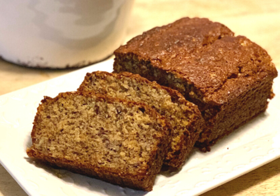 easy banana bread nutty quick fast