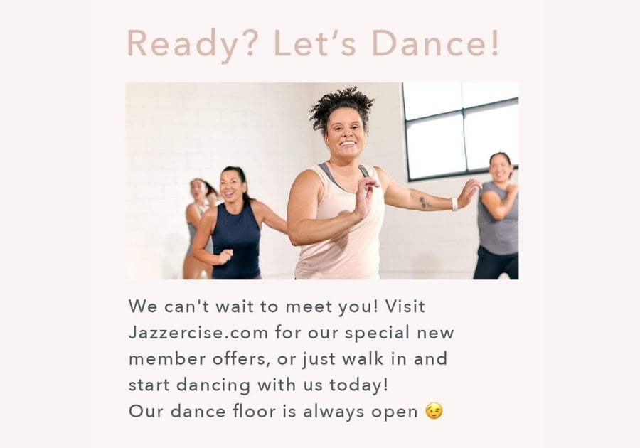 Jazzercise Chesapeake VA We can't wait to meet you! Visit Jazzercise.com for our special new member offers, or just walk in and start dancing with us today! Our dance floor is always open