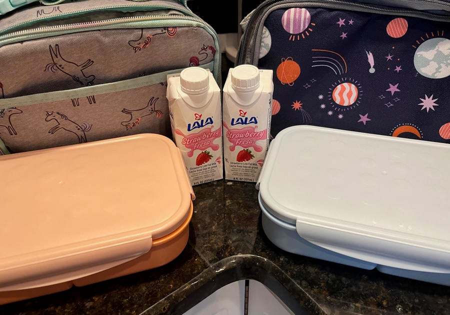 Lunchboxes with LALA Us products featured