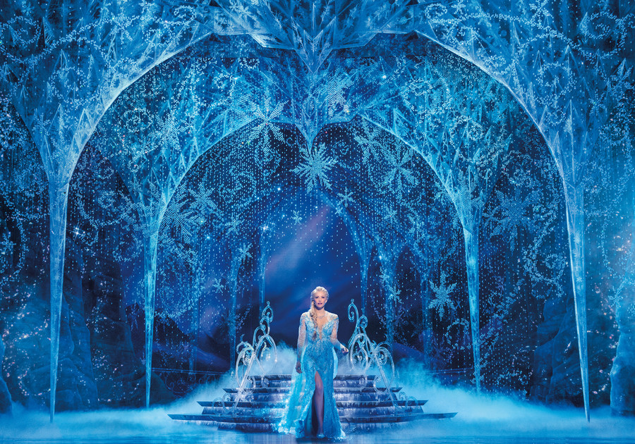 Caroline Bowman as Elsa in Frozen North American Tour - photo by Deen van Meer-lpr 