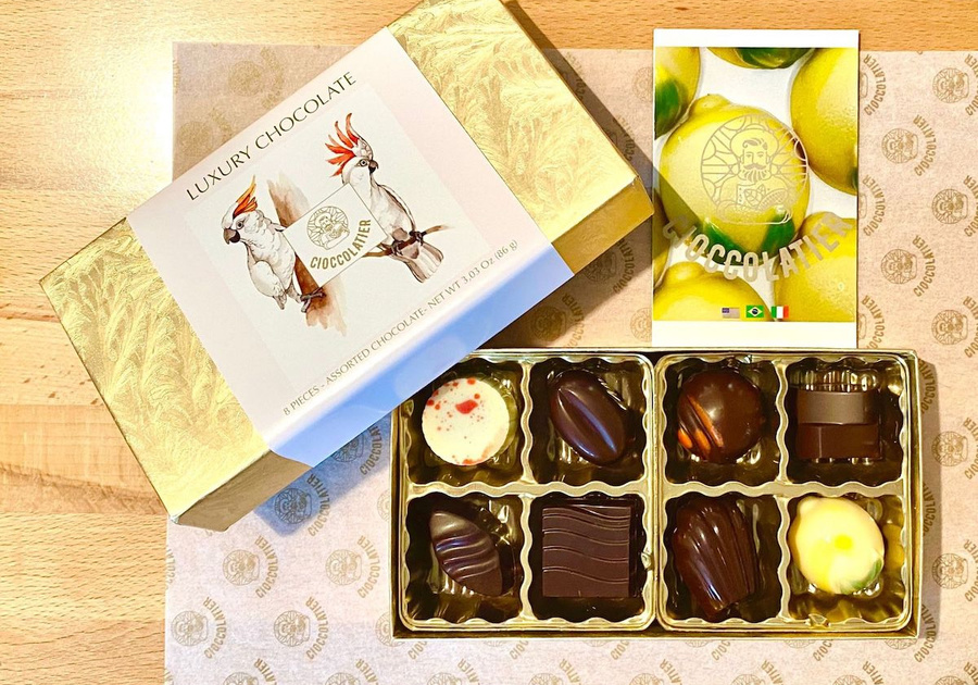 Cioccolatier box of 8 luxury chocolates