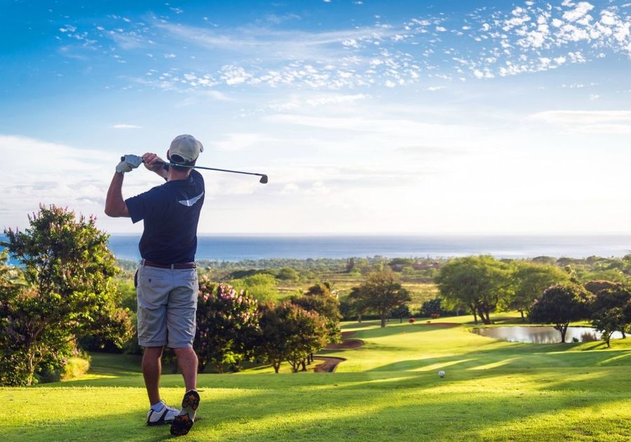 Dad Golfing for Father's Day