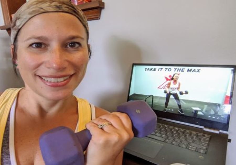 Publisher doing virtual MAX Challenge workout