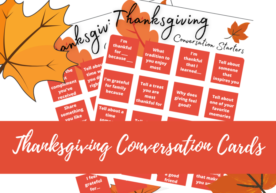 Free Printable Thanksgiving Conversation Cards | Macaroni KID Media