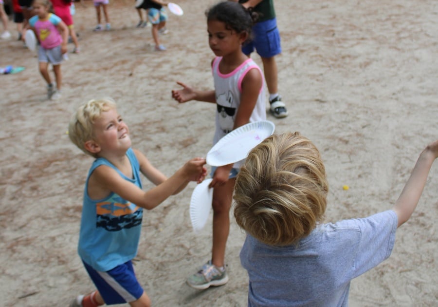 Children playing outside