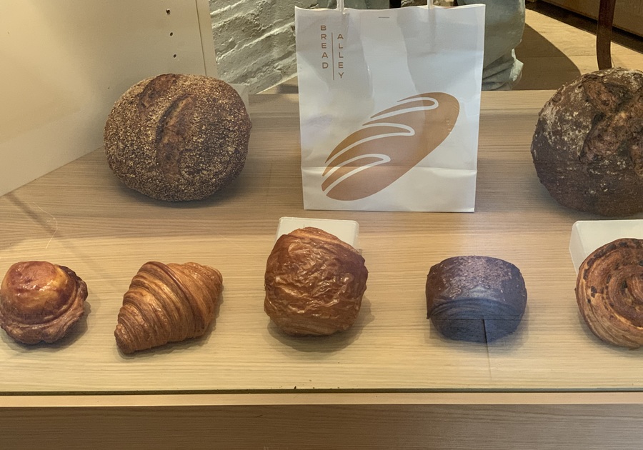 display of bread