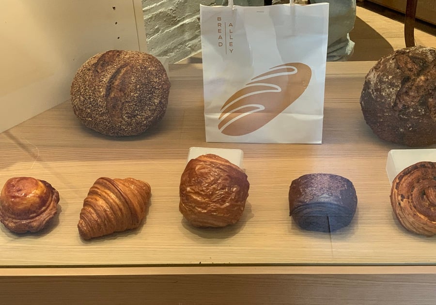 display of bread