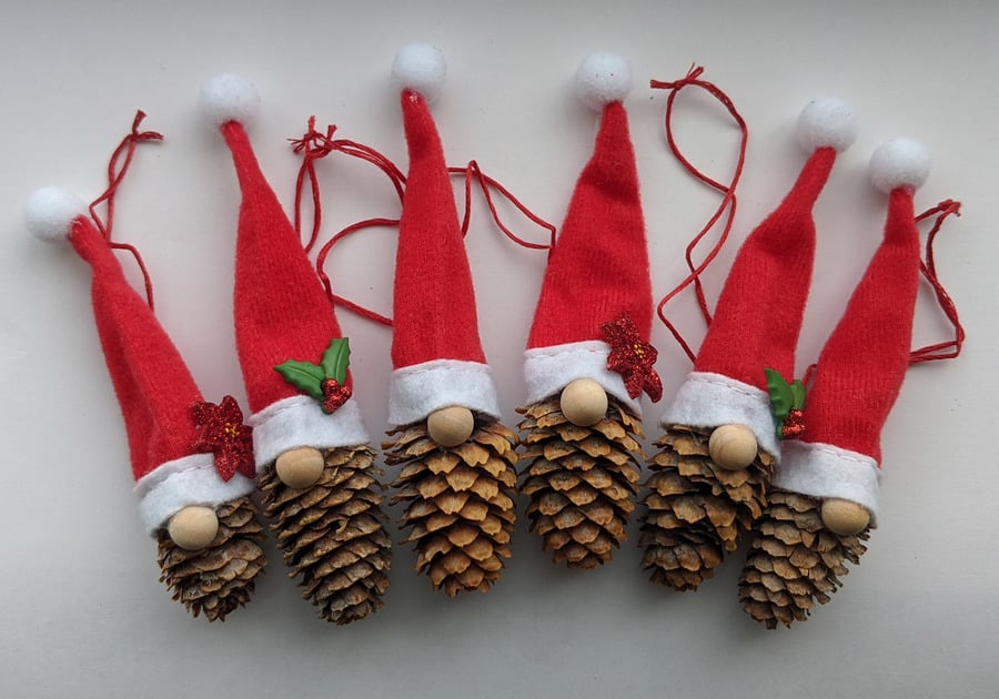 Santa gnome ornaments