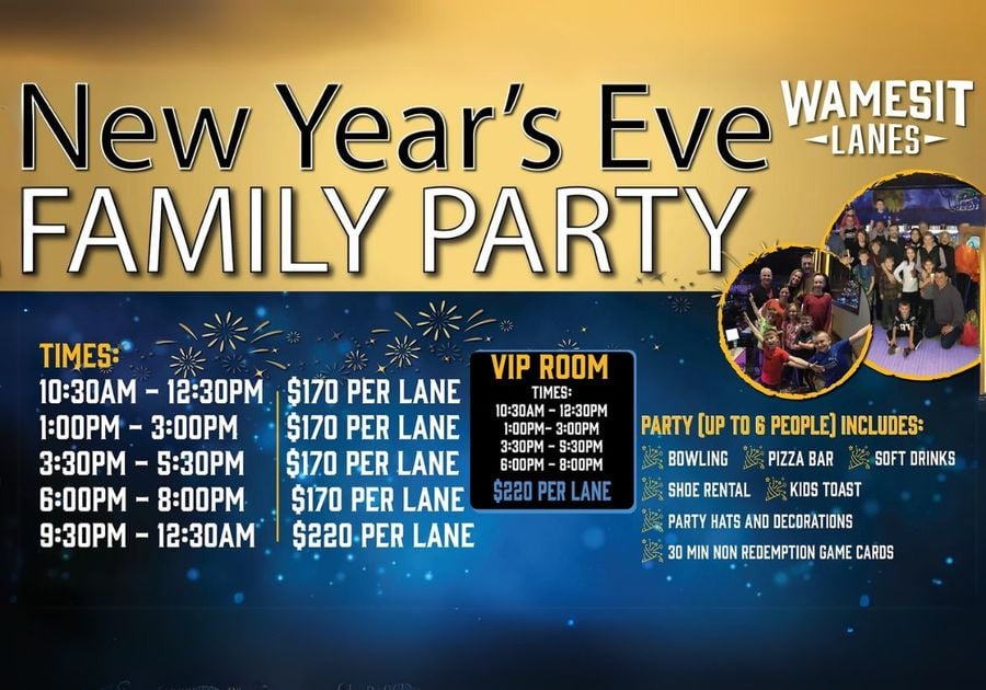 Text details on New Years Eve party