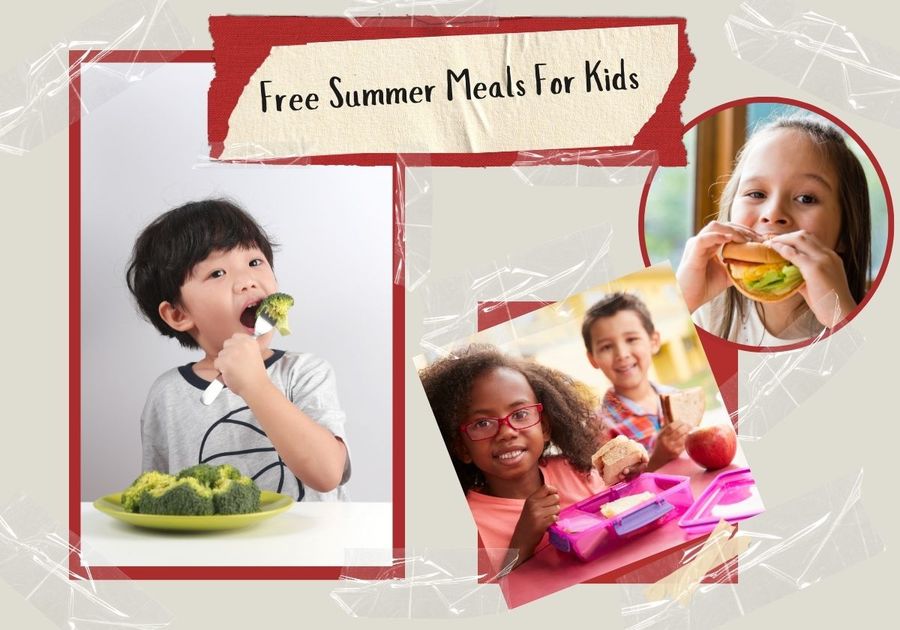 Diverse children enjoying a meal