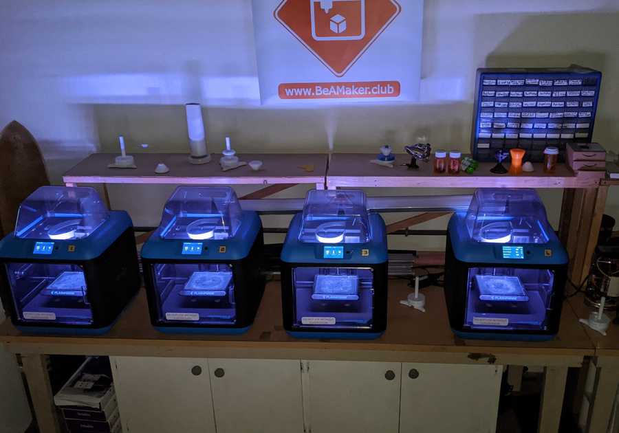 3d printers blue light 