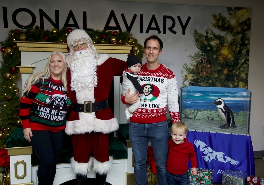 National_Aviary Holiday_Happenings Seasons Greetings Saturdays_Family with Santa_December 2, 2023 