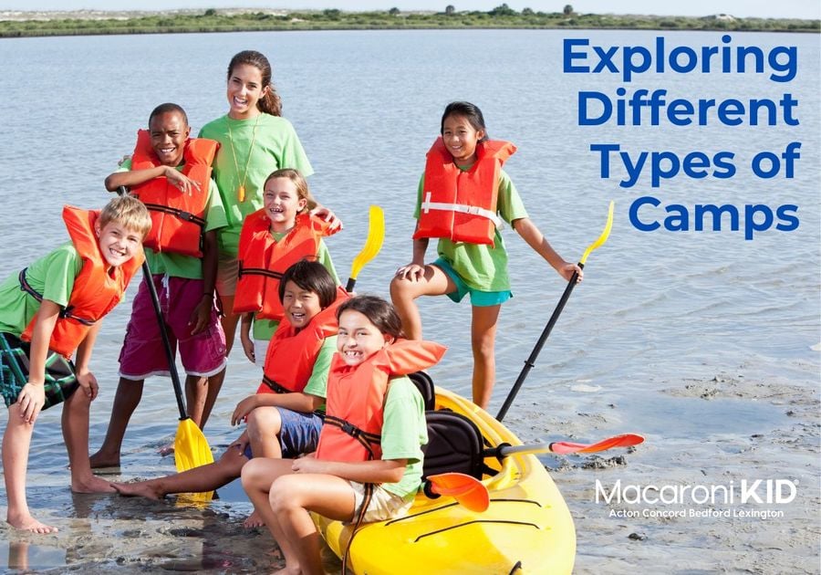 Kids in a kayak on a lake