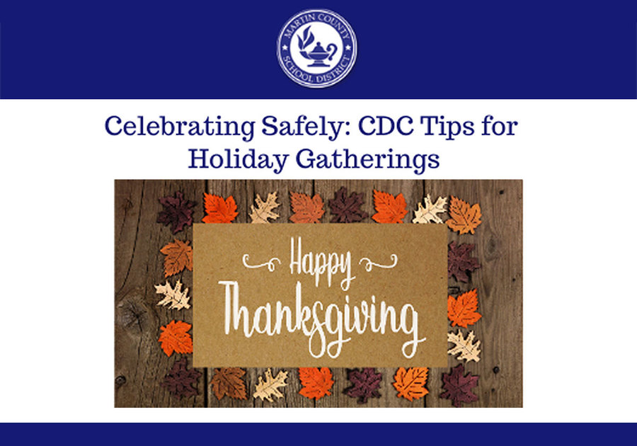 Martin County School District Thanksgiving 2020 CDC Safety Tips