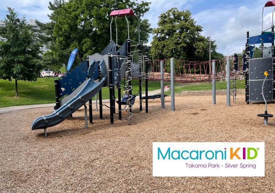 Playground equipment at Ellsworth Urban Park