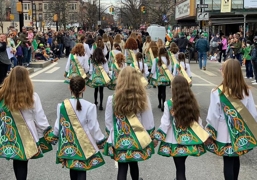 Buckley School of Irish Dance at Brooklyn Saint Patrick's Day Parade