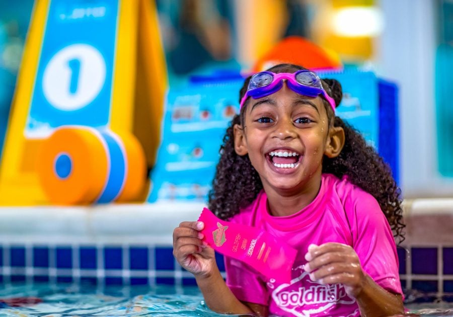 Kid in GoldFish Swim School