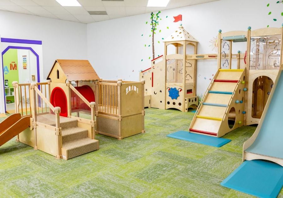 Town Square Play Cafe Indoor Playground Chesapeake VA Play Place Playdates Birthday Party Venue Jungle Gym Toys Activities