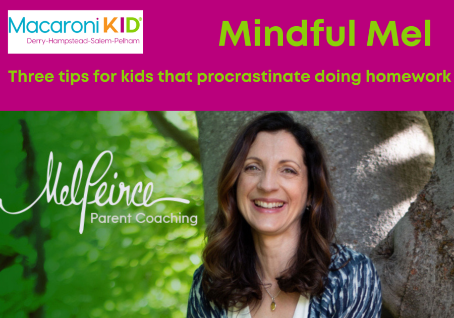 Mindful Mel Three tips for kids that procrastinate doing homework