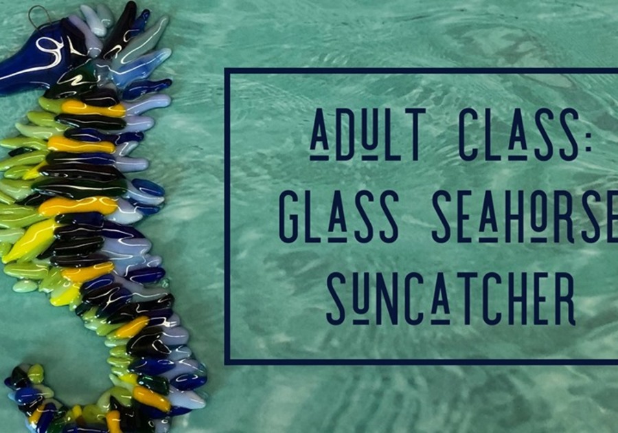 Fused Glass Seahorse Suncatcher