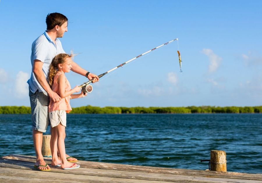 Father Daughter Fishing