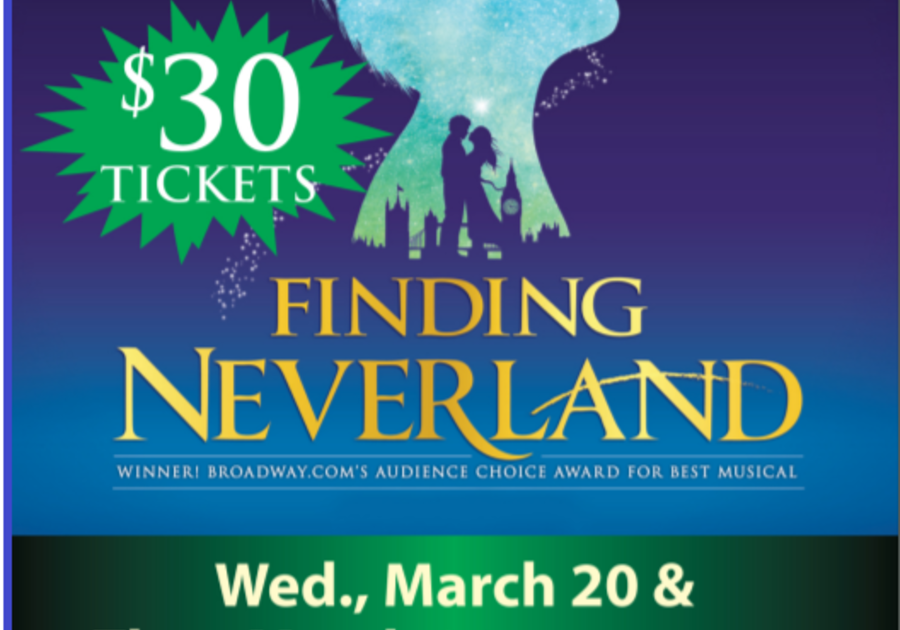 Finding Neverland discount promo code state theatre pa easton