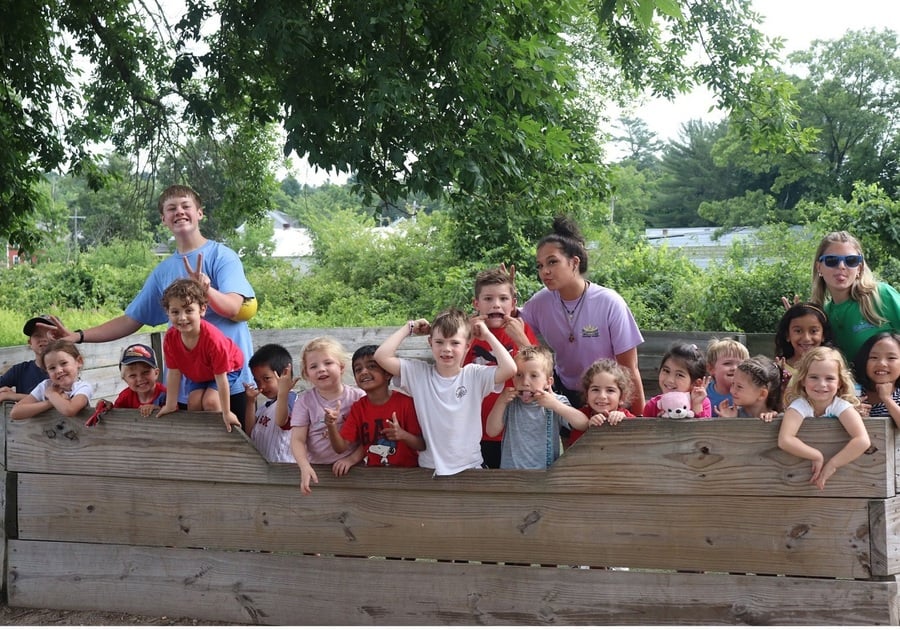 Kids outdoors at camp